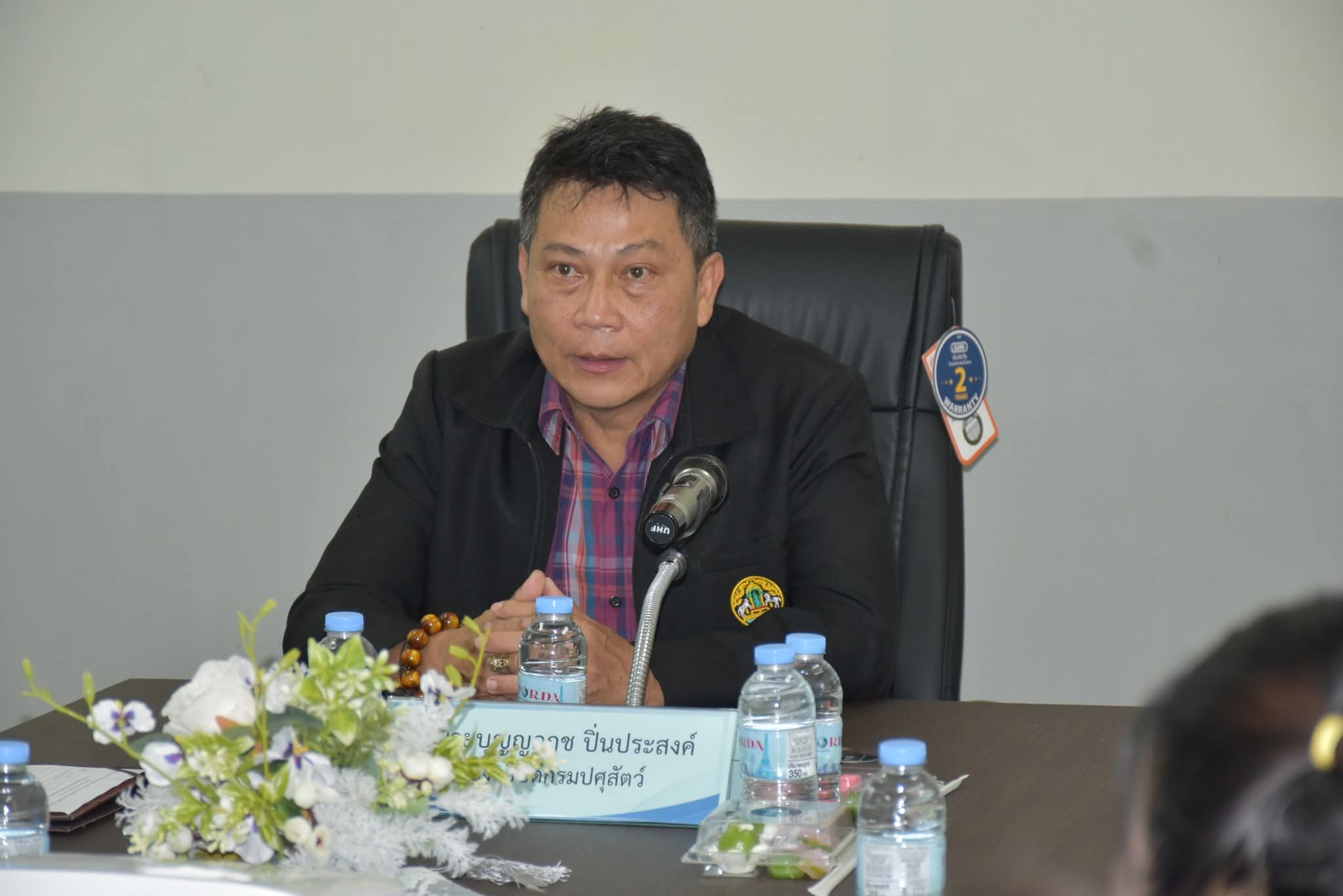 รอธ.บุญญกฤชฯ เป็นประธานการประชุมการตรวจติดตามการผลิตวัคซีนออโตจีนัส  พร้อมเยี่ยมชมสถานที่ผลิตออโตจีนัสวัคซีน